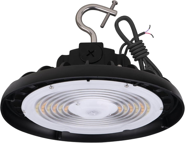 240W/200W/150W UFO High Bay Light, 37200LM 0-10V Dimmable, LED Shop Lights 3500K/4000K/5000K, Replacement of 1168W MH/HPS for Workshop Warehouse Factory Barn Garage