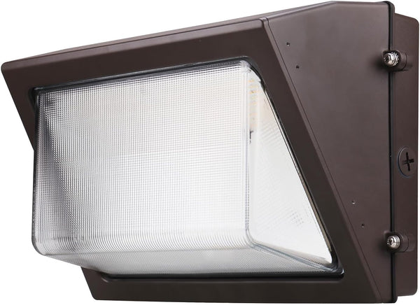 120W/100W/80W  LED Wall Pack Light with Dusk to Dawn Photocell  0-10V Dimmable Outdoor Security Lighting 3000K/4000K/5000K Commercial Wall Light for Warehouses Factories Shopping Malls